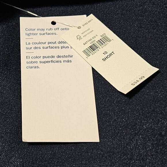 Old Navy Rockstar Skinny Mid Rise Jeans Womens Size 10 Short Dark Wash Denim - Picture 5 of 9